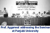 Prof Agarwal adressing the seminar